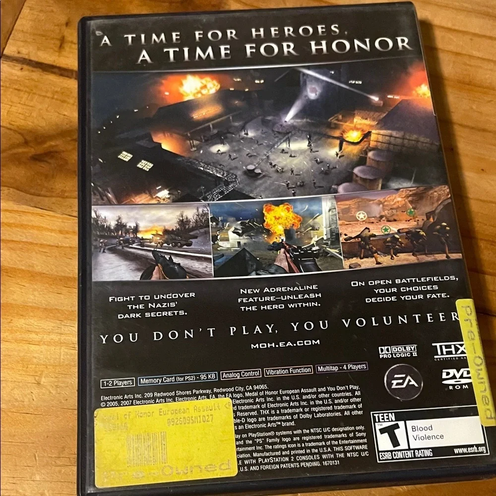 Sony 2 Medal of Honor: European Assault - Black